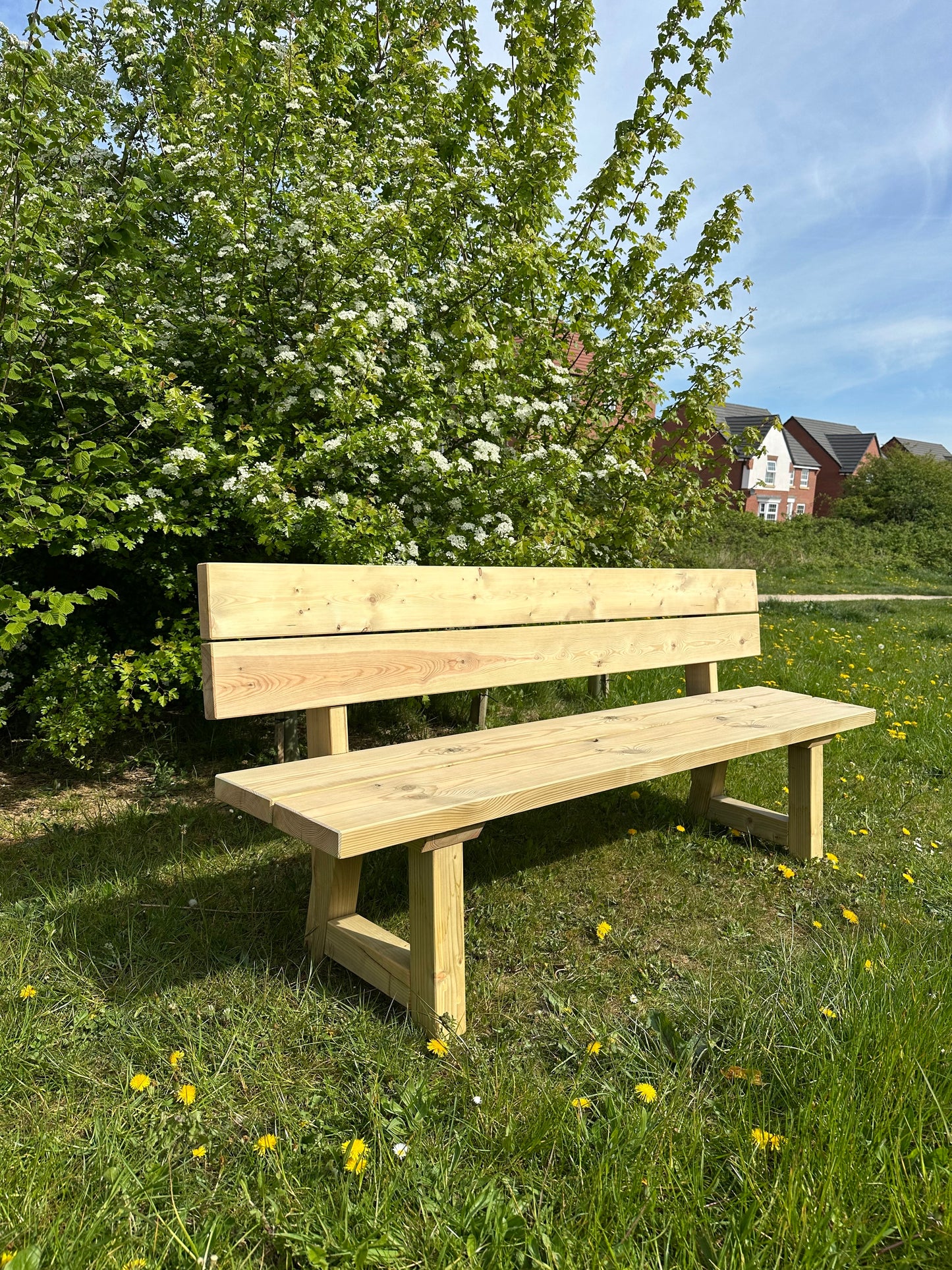 Farmhouse Bench UK Garden Outdoor Living