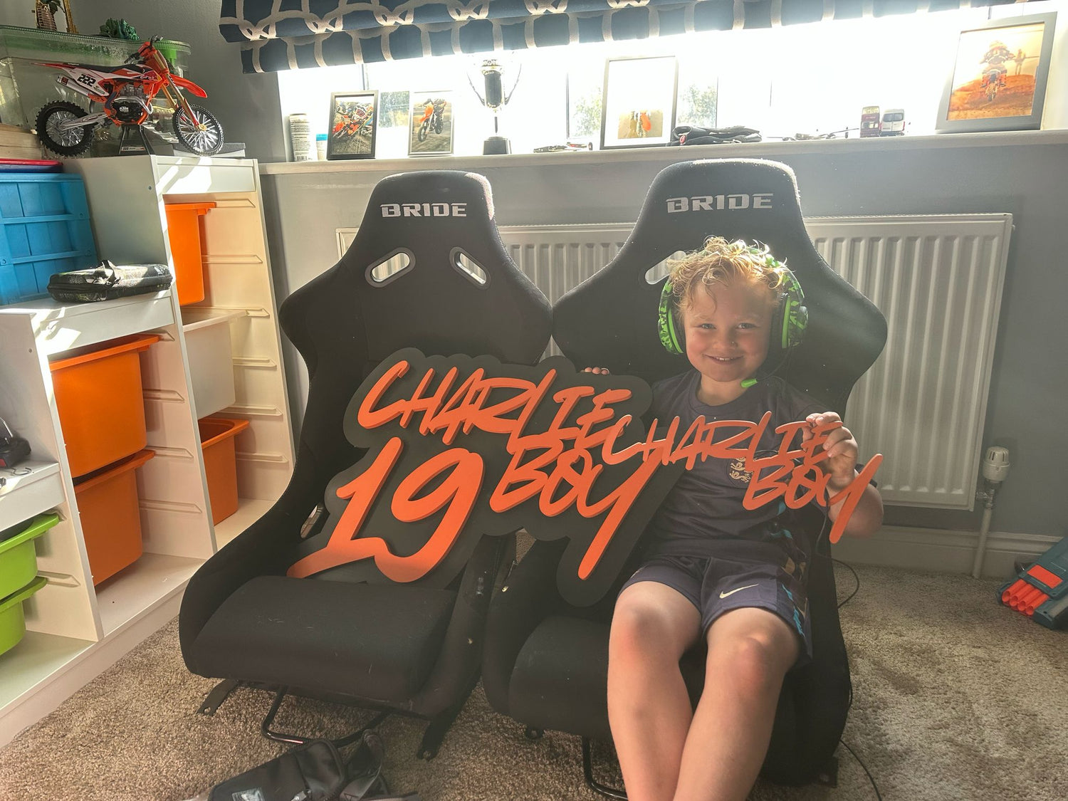 Orange and Black Motocross UK