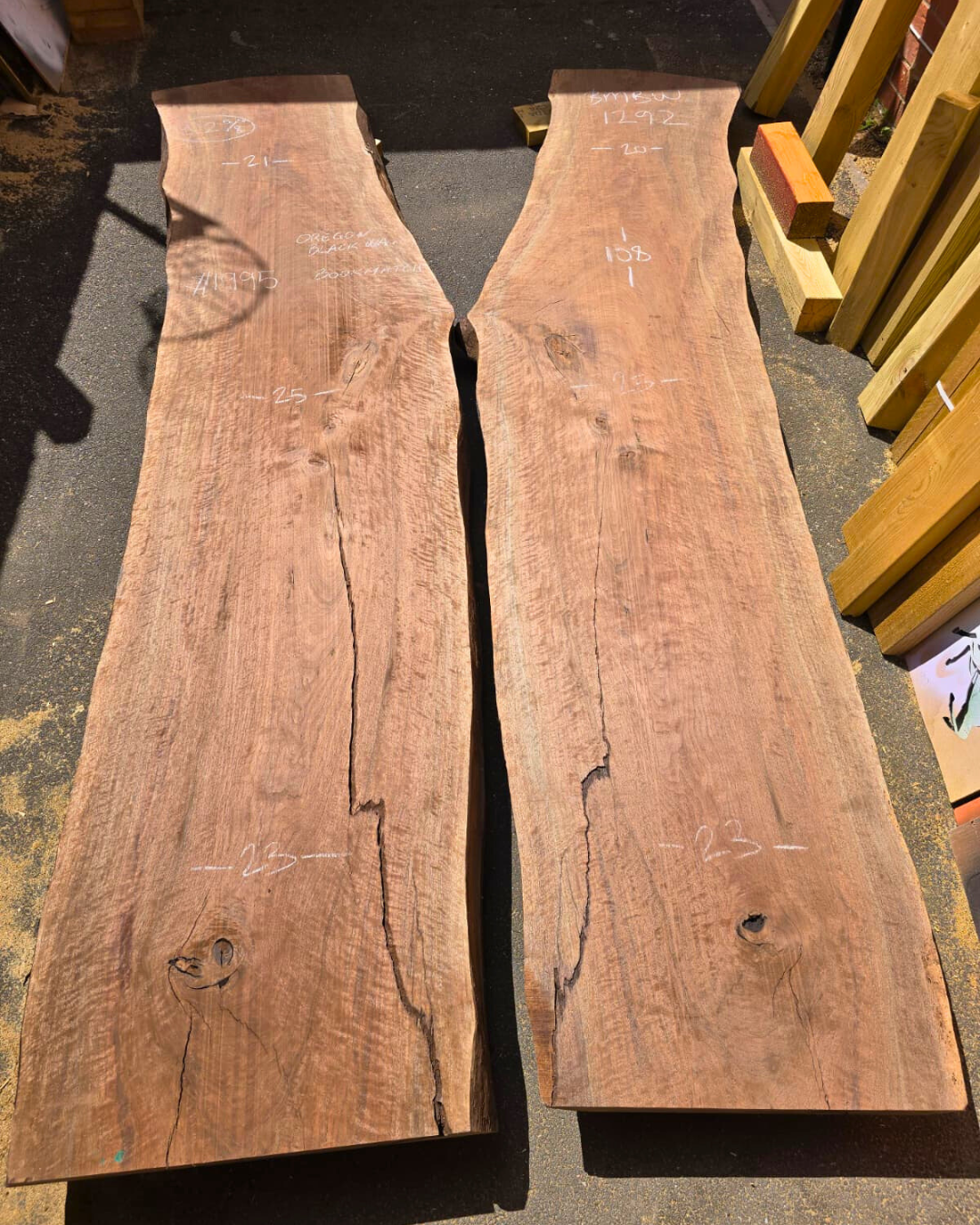 Oregon Black Walnut Bookmatch