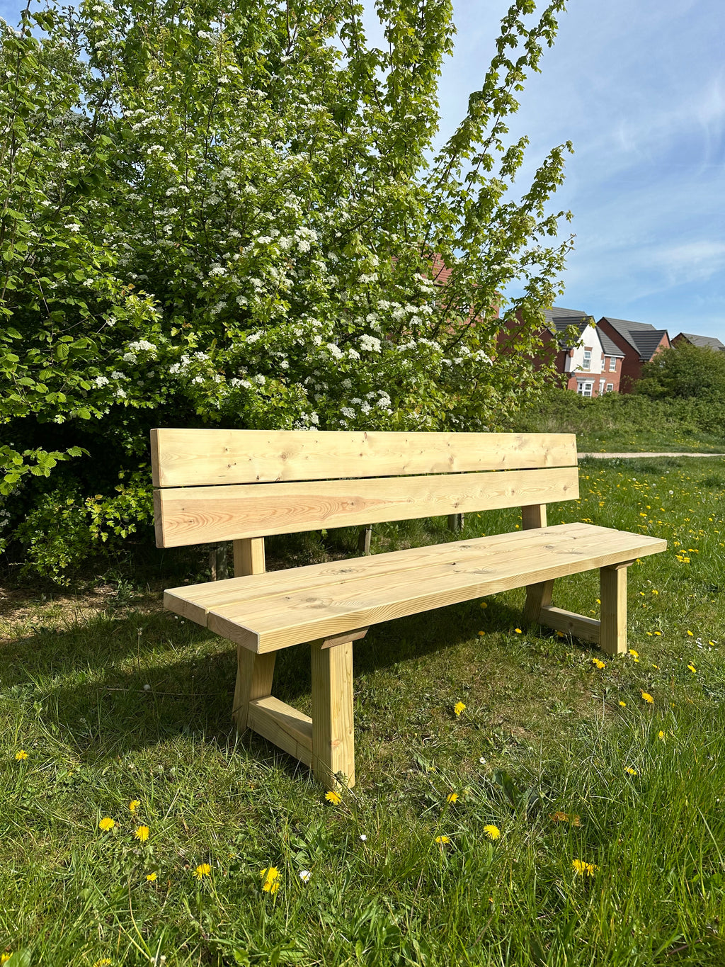 Farmhouse Bench  UK Garden Outdoor Living