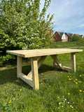 Farmhouse Table Patio Styling UK Garden